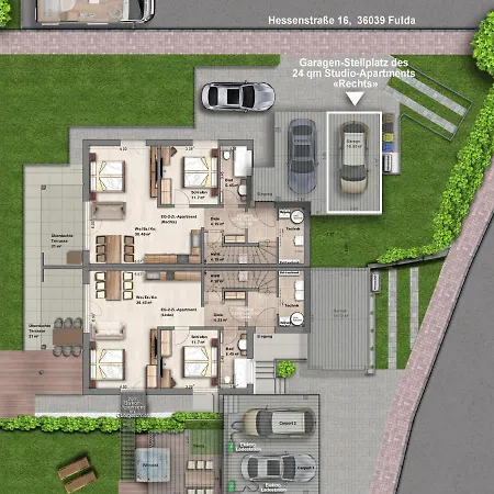 -neubau- 24 Qm Studio-apartment شقة